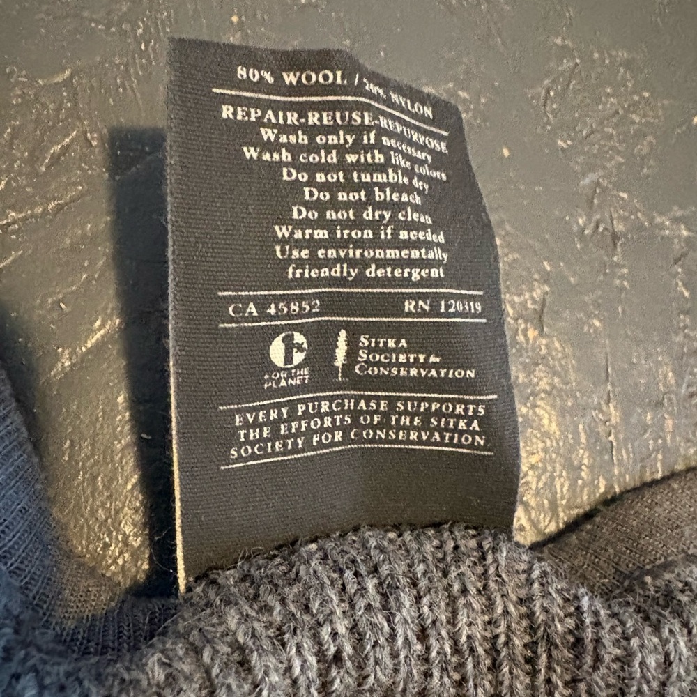 Sitka Stanley Henley Wool Shirt - XS - Picture 4 of 7